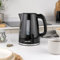 Salter Kettle - Black - Features: 1.7L Capacity, Front Water Window, Boil Dry Protection & Auto Shut Off, Blue Indicator Light, 360 Degree Swivel Base, Removable Limescale Filter