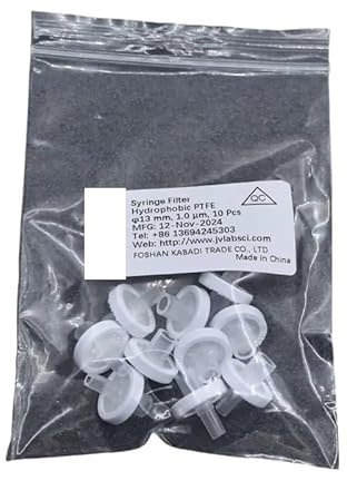 Filtro for siringa in nylon da laboratorio, Ruhr Lock, diametro 13 mm, 0,1 0,22 0,45 0,8 1 1,2 3 5 10 micron, filtro ad ago, 10/confezione (3 micron)(0.22 micron)