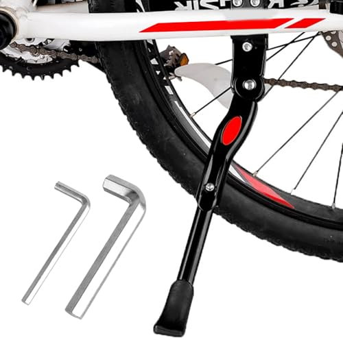 Orizizhic Fahrradständer 20 24 26 Zoll Kinderfahrrad, Universal Einstellbarer Fahrrad Ständer mit Inbusschlüssel Fahrrad Seitenständer für Fahrrad Mountainbike Rennrad Trekkingrad Rennrad