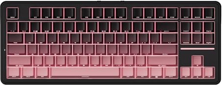 ATK A87 Pro 80% kabellose mechanische Gaming-Tastatur | Langlebiger Akku, Hot-Swappable Steckdosen, Dichtungsmontage, RGB-Hintergrundbeleuchtung, 2,4 G/BT/Verkabelt