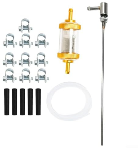 18PCS Diesel Heater Fuel Tank Standpipe Kit With Petrol Filter And Tube Hose Clips Suitable For Fuel Lines Up To 4 Kilowatts