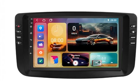 9 Pollici Doppio Din Android 15 Autoradio per Fiat Linea Punto EVO 2012-2015 con CarPlay Telecamera Posteriore Comandi al volante Bluetooth GPS FM Radio WIFI(A1 1G+32G)