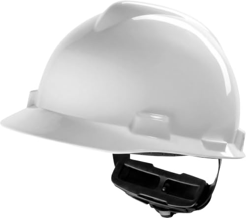 MSA Casco da costruzione V-Gard – non ventilato per cantieri e elettricisti – Casco leggero secondo DIN EN 397 per il lavoro