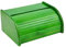 Wooden Bread Bin with Sliding Lid, Dense Wood, Green, Large