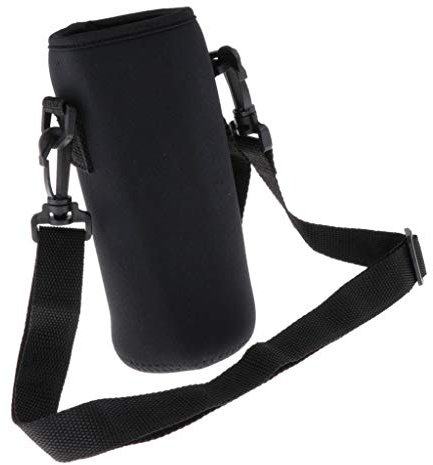 SM SunniMix Sport Flaschenhülle, Wasserflasche Neopren Schutzhülle Flaschenkühler Bierkühler Isoliert Tasche, Schwarz, 750 ml