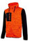 U-Power Rainbow, Felpa Full Zip, Con Tasche Ampie, Morbido Pile, Tessuto Cotone Stretch, Collo Alto, Cappuccio Regolabile, Abbigliamento Invernale Confortevole (ORANGE FLUO - L)
