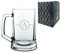 Personalised Engraved Initial Beer Mug, Gift Boxed, Ideal for Birthdays, Christmas, Wedding Gifts