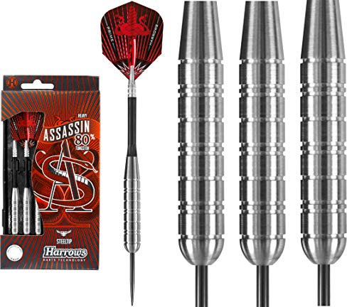 Harrows Assassin Dartpfeile mit Stahlspitze, Wolfram, schwer, 36 g