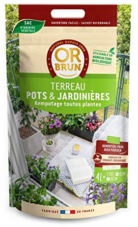 Or brun, macetas y jardineras UAB, 4 litros