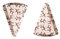 Demmler 2er Set Tortenstück Backform mit Elchmotiven – 2x9 Stück (18 Stück), stabile Einweg-Backformen aus hochwertigem Ofenkarton - Maße: 12x8x3 cm - Made in Germany