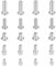 Lot de vis en acier inoxydable CAMVATE 1/4 -20 Types multiples (20 pièces, 1/4 -20 / 9mm / 13mm / 16mm / 19mm)