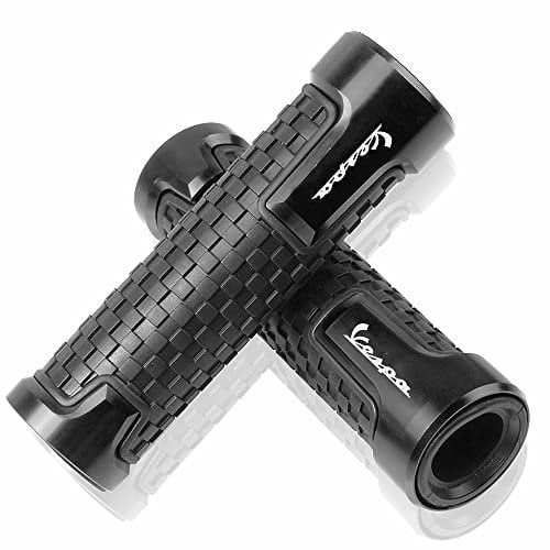 22mm 7/8''Lenkergriffe Griff Griffgummis Für Vespa Scooter LT LX GT GTS GTV 300 250 125 200 Sprint 150(Schwarz)