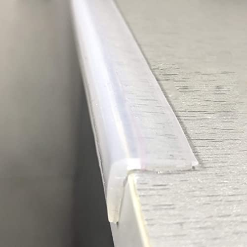 100% Silicone Clear Edge Protector, Baby Proofing Furniture Guard, 2M | Pre-Taped Adhesive Table Corner Guards, Flexible for Kids Safety, Cabinets Counter Bumper