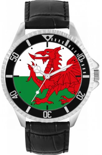Toff London Welsh Flag Herren Armbanduhr 42mm Gehäuse Custom Design