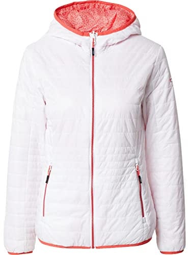 CMP - Damen-Wendejacke mit fester Kapuze, Weiss, D36