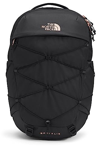 The North Face Borealis - Zaino da donna per computer portatile, colore nero mélange (TNF Black Heather/Burnt Coral Metallic), taglia unica