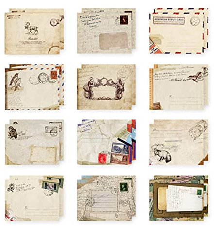Kleine Umschläge 72 Pcs Mini Bunter Umschlag Grußkarten-Umschläge Briefumschläge Retro Vintage Umschlag Retro Umschlag Für Geldgeschenke Hochzeit Abschluss Weihnachtskarten Bastelarbeiten