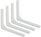 SAYAYO Regalwinkel Schwerlast Regalhalterung Regalträger Weiss Regalhalter Metall 90 Grad L-förmige 4 Stück Winkel Regal 250x200 für Wandhalterung Regal, Eckregal, Hölzern Möbel