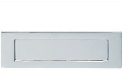 Manor Polished Chrome Letter Plate 256 x 76mm Front Door 10 x 3