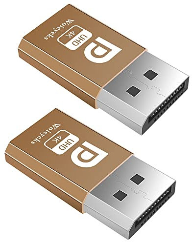 Woieyeks 4K DisplayPort Dummy-Stecker, DP Headless Ghost Display EDID Emulator Unterstützung 1080 @ 60 Hz-3840 x 2160 @ 17 Hz (passend für Headless), 2 Stück
