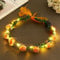 Vakkery Leuchtender Blumenkranz Haare LED Blumen Haarkranz Blinkende Festival Kopfschmuck Weihnachts Fasching Party Haarschmuck für Damen und Mädchen