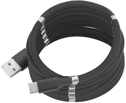 buhb Cavo di Ricarica per Telefono di Tipo C, Cavo di Ricarica Magnetico per Telefono Universale Stabile e affidabile 3A a Ricarica Rapida per Tutti i Tipi di telefoni cellulari