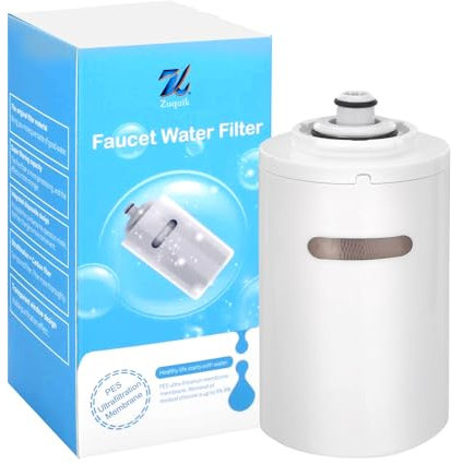 Cartucho purificador de agua para grifo, sistema de filtración de agua para grifo, filtro de agua para cocina, decloración de alta eficiencia de fácil instalación