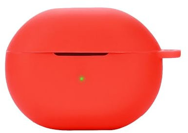 FTRONGRT Bluetooth-Kopfhörer Schutzhülle für SoundPEATS Air 4 Pro, Stoßfest, Bluetooth-Kopfhörerhülle aus Silikon mit SoundPEATS Air 4 Pro Bluetooth-Kopfhörer.Rot