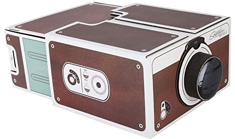 Simple II Projecteur intelligent à monter soi-même, mini projecteur de smartphone 2.0 - Appareil de divertissement - 14,5 x 8 cm - Pour la maison, l'extérieur, pour enfants