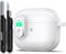 RFUNGUANGO Compatible with AirPods 3 Case, Anti-Fall Lock Design, Powerful Drop Protection, TPU Skin-friendly Texture Compatible with AirPods 3rd Generation Charging Case(2021),White