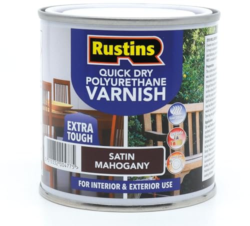 QD Poly Varnish Satin Mahogany 250ml