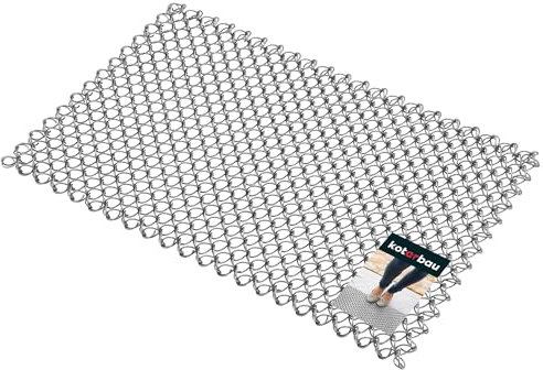 KOTARBAU® Drahtgittermatte XL verzinkter Stahldraht 640 mm Fußabtreter Fussmatten für den Aussenbereich Türmatte