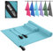 ZYXBBD Mikrofaser Handtuch 3er Set (160x80cm Groß Badetuch +2 Stück 80x40cm Klein Handtuch), Gestreiftes Strandtuch Reisehandtuch Schnelltrocknend Microfaser Handtücher für Fitness Sauna