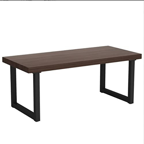 Computertisch Aus Massivholz Für Die Wand, Einzel- Und Doppelschreibtisch Für Zu Hause, Rutschfest, Verstellbare Füße, Geometrische Eckmöbel Für Küche, Esszimmer Und Woh(Walnut Color 140*70*75)