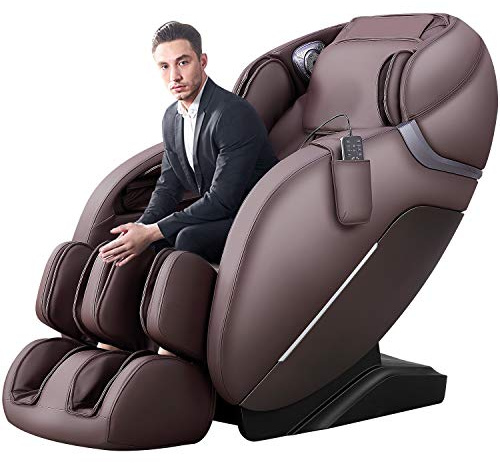 iRest Relax Full Body Massage Chair, Zero Gravity Recliner Massage Chairs with Foot Roller, SL-Track Shiatsu Massage Recliner Chair