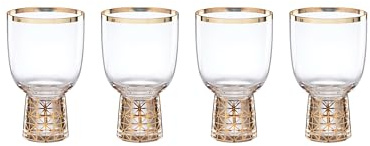 Lenox 897412 Tuscany Classics Gold Frost Wine Glasses, Set of 4