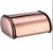 KING HOFF Brotkästen, Brotaufbewahrungsbox, Geräumiger Brotkasten aus Metall, Brot und Kekse Lange Aufbewahren und Frisch,44cm x27cm x18,5cm (Rosegold)