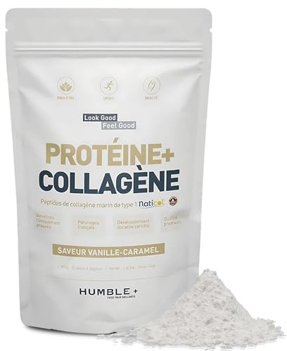 HUMBLE+ Protéine + Collagène Naticol® Poudre 600 g - Vanille - 20 Portions