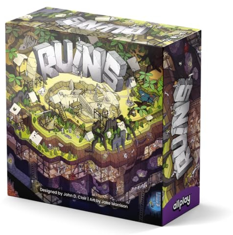 Ruins Card Game – Transparent Card-Crafting Shedding Game for 2-5 Players, Designed by John D. Clair, Ages 10+