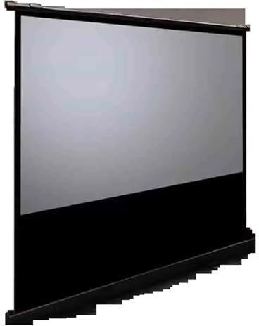 EHYSYN screen Portable Floor Standing Pull Up Projection Screen Grey Fiber Glass For Normal/UST Projectors 4K 3D smart home(100inch 1610)