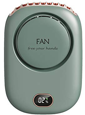 Ventilatore da collo portatile, mini ventilatore indossabile 3-in-1 con batteria a lunga durata di 10 ore, 3 livelli di velocità, motore ultra silenzioso, per casa/ufficio/esterno (bianco, verde, rosa