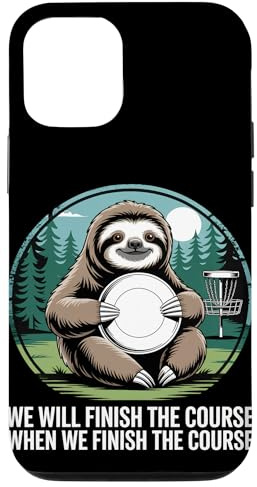 Faultier Frisbee Golfspieler Retro Kawaii Disc Golf Hülle für iPhone 12/12 Pro