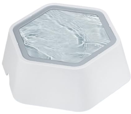 Wassernapf für Hunde - Wasserspender, spritzwassergeschützt, rutschfester Spender, Kotflügel ohne Spritzer für unordentliche Trinker, Indoor, Haustier, Tier, Hunde, Katzen