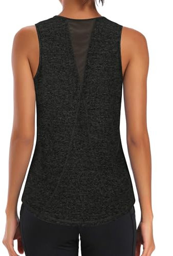 Gyabnw Tanktop Damen Sport Oberteile Laufshirt Atmungsaktiv Sportshirt Sommer Tank Top Gym Yoga