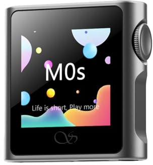 SHANLING M0s Hi-Fi-MP3-Player, Mini-DAC,AMP HD-Touchscreen, Bluetooth 5.0, unterstützt verlustfreien Stereo-Sound mit 2 TB SD-Karte für Sport, Joggen und Workout (Grey, Without SD Card)