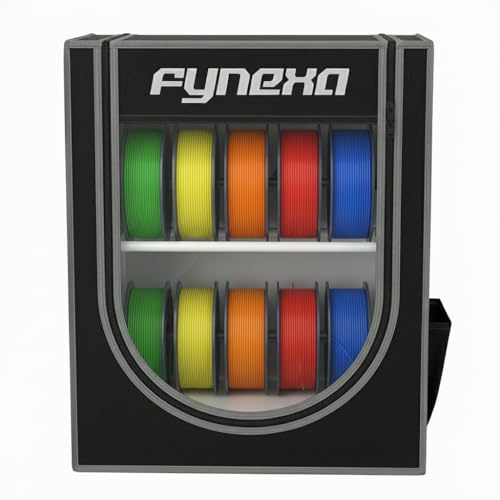 FYNEXA 3D Printer Filament Storage Box, 2-Tier Storage Shelves for 3D Printing Filament Box with Silica Gel Beads, Moisture&Dust Proof Filament Container Organiser for Studio, School&Office (20)