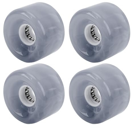 4pcs Ersatz -PU integrierte Longboard Radlager Zum Abfahrten Skaten (Grey)