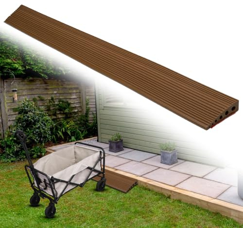 Türschwellenrampe Saugroboter, 100X10X2,5CM Schwellenrampe, Rampe für Saugroboter, Türschwellenrampe, rutschfeste Oberfläche, für Saugroboter Kinderwagen Rollator oder e Scooter(Dunkelbraun)