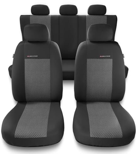 Mossa - Universal Sitzbezüge Auto kompatibel mit Audi A4 B5, B6, B7, B8, B9 (1995-2024) - Autositzbezüge Schonbezüge für Autositze - UNE-2