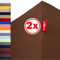 r-up Beste Spannbettlaken Doppelpack 200x220-220x240 bis 35cm Höhe viele Farben 95% Baumwolle / 5% Elastan 230g/m² Oeko-TEX stressfrei auch für hohe Matratzen (braun)